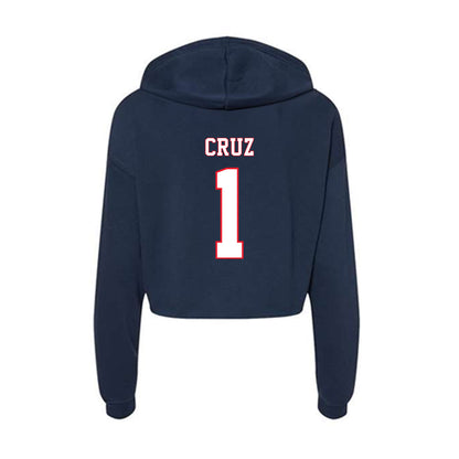 UConn - NCAA Softball : Bella Cruz - Women's Crop Fleece Hoodie-1