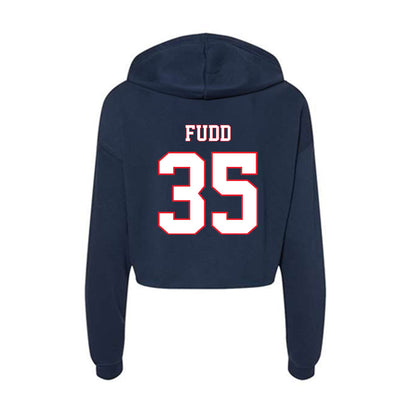 UConn - NCAA Women's Basketball : Azzi Fudd - Women's Crop Fleece Hoodie-1