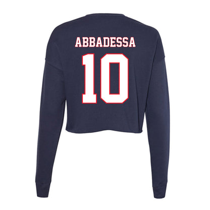 UConn - NCAA Baseball : Jude Abbadessa - Women's Cropped Crew Fleece-1