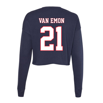 UConn - NCAA Baseball : Gabe Van Emon - Women's Cropped Crew Fleece-1