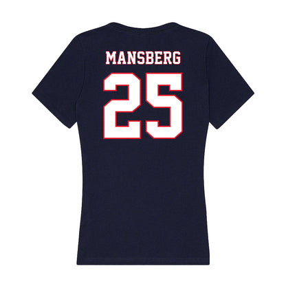 UConn - Women's Basketball Legends : Kerri Mansberg - Women's V-Neck T-Shirt-1