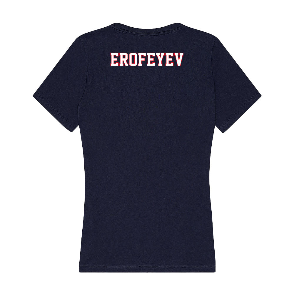 UConn - NCAA Women's Rowing : Evelyn Erofeyev - Women's V-Neck T-Shirt-1