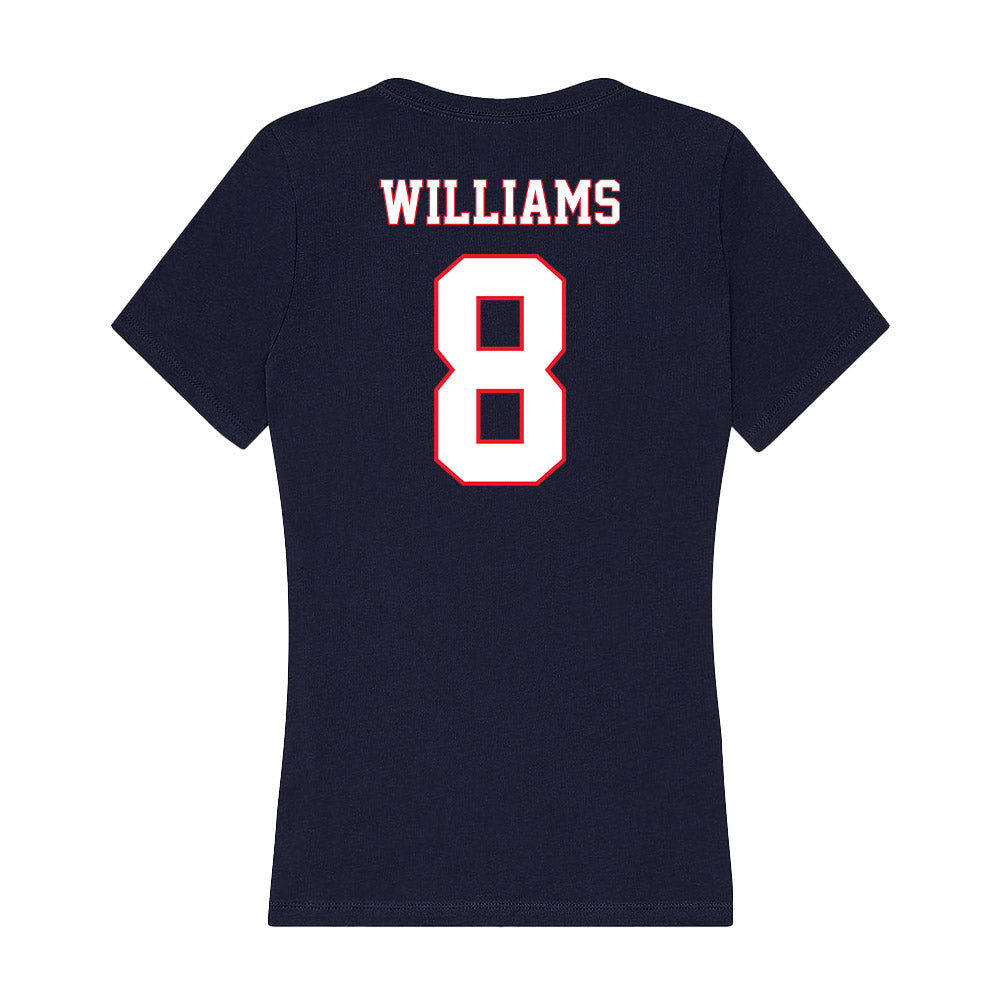 UConn - NCAA Women's Volleyball : Dajah Williams - Women's V-Neck T-Shirt-1