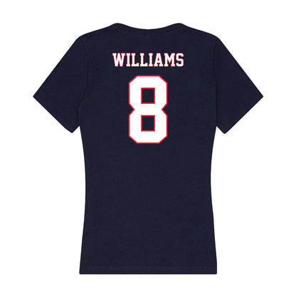 UConn - NCAA Women's Volleyball : Dajah Williams - Women's V-Neck T-Shirt-1