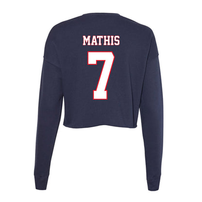 UConn - NCAA Women's Soccer : Naomi Mathis - Women's Cropped Crew Fleece-1