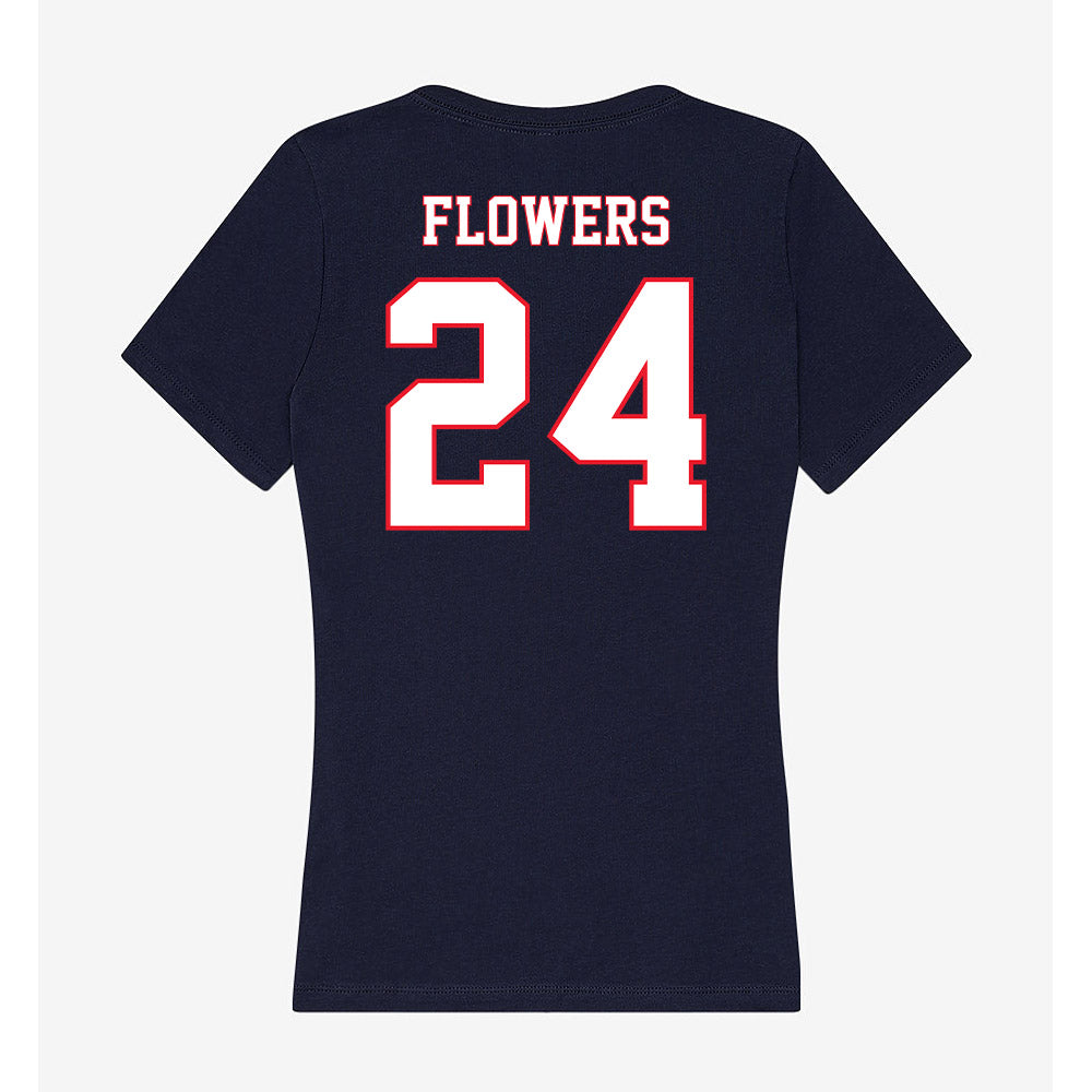 UConn - NCAA Football : Mj Flowers - Women's V-Neck T-Shirt-1