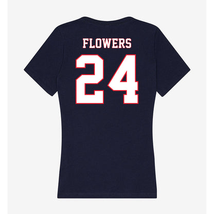 UConn - NCAA Football : Mj Flowers - Women's V-Neck T-Shirt-1