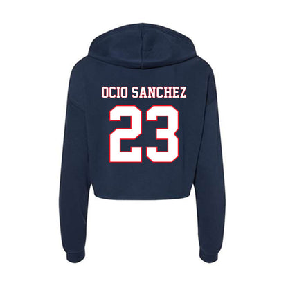 UConn - NCAA Women's Soccer : Naia Ocio Sanchez - Women's Crop Fleece Hoodie-1