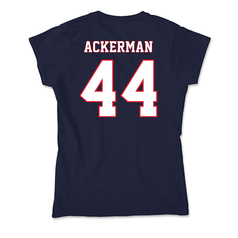 UConn - NCAA Football : Cooper Ackerman - Soft Style Women’s T-Shirt-1