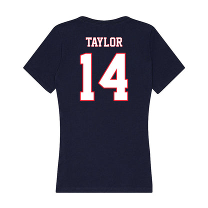UConn - NCAA Women's Soccer : Alayna Taylor - Women's V-Neck T-Shirt-1