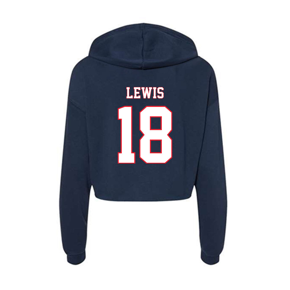 UConn - NCAA Women's Soccer : Laci Lewis - Women's Crop Fleece Hoodie-1