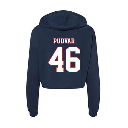 UConn - NCAA Baseball : Oliver Pudvar - Women's Crop Fleece Hoodie-1