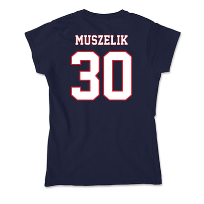 UConn - NCAA Men's Ice Hockey : Tyler Muszelik - Soft Style Women’s T-Shirt-1