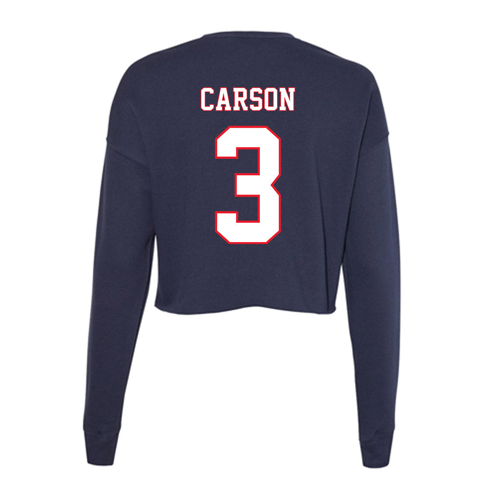 UConn - NCAA Women's Soccer : Anna Carson - Women's Cropped Crew Fleece-1