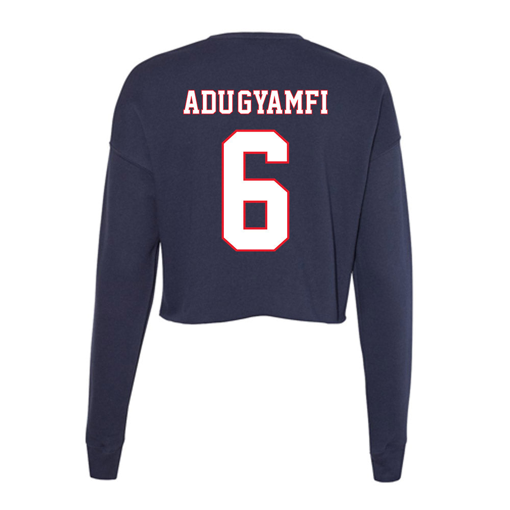 UConn - NCAA Men's Soccer : Kwame Adu-Gyamfi - Women's Cropped Crew Fleece-1