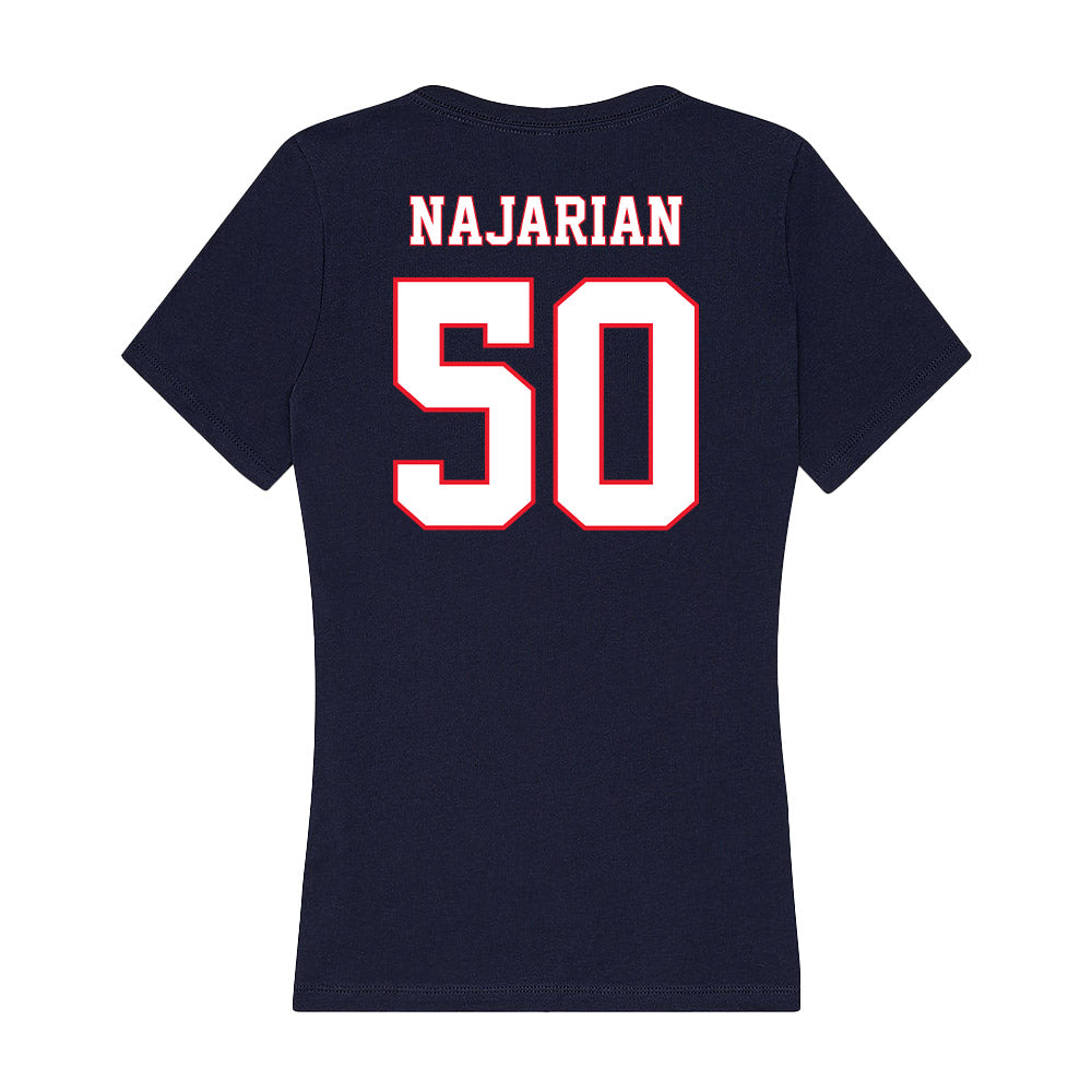 UConn - Women's Basketball Legends : Renee Najarian - Women's V-Neck T-Shirt-1