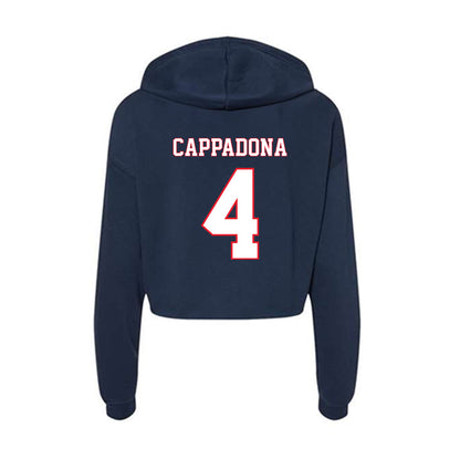 UConn - NCAA Women's Soccer : Lucy Cappadona - Women's Crop Fleece Hoodie-1