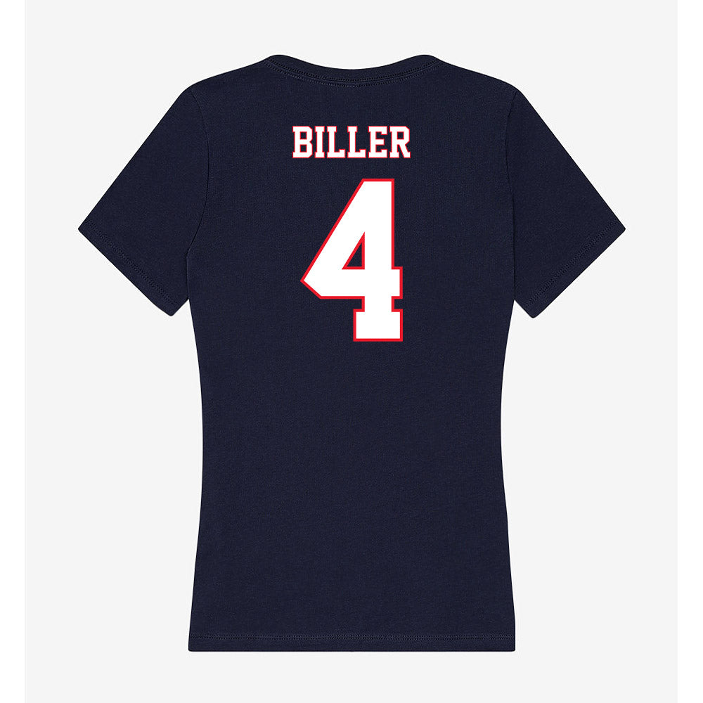 UConn - NCAA Baseball : Sam Biller - Women's V-Neck T-Shirt-1