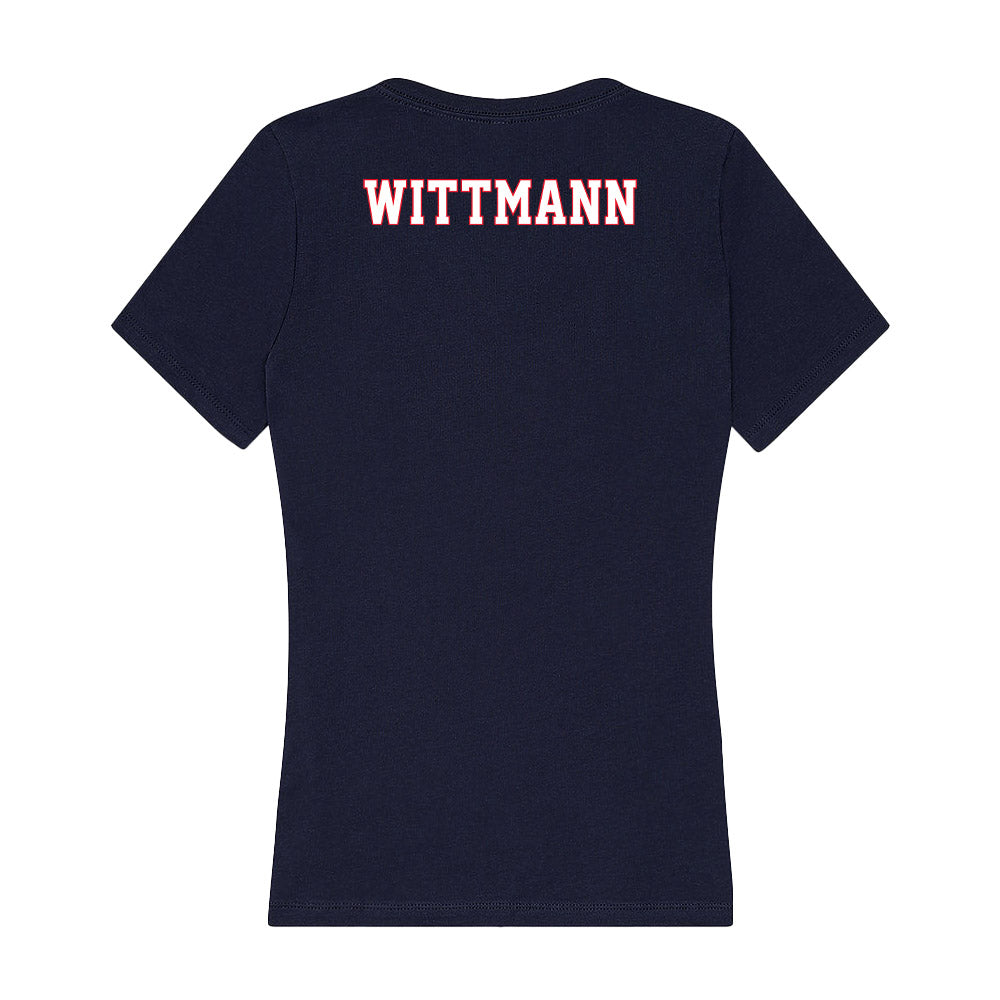 UConn - NCAA Women's Track & Field : Sofia Wittmann - Women's V-Neck T-Shirt-1