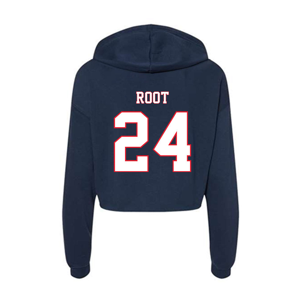 UConn - NCAA Baseball : Beau Root - Women's Crop Fleece Hoodie-1