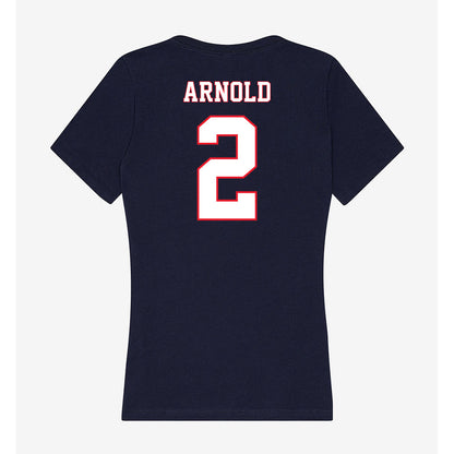 UConn - NCAA Women's Basketball : KK Arnold - Women's V-Neck T-Shirt-1