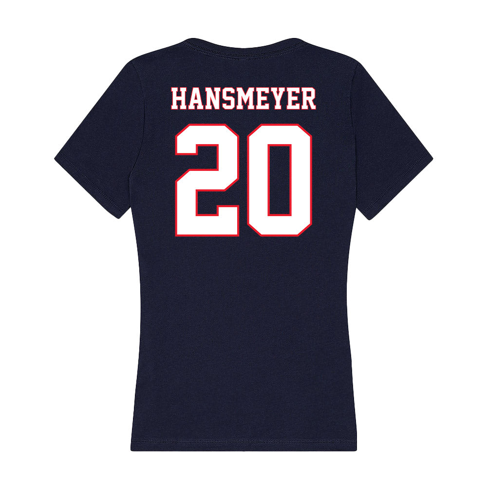 UConn - Women's Basketball Legends : Stacy Hansmeyer - Women's V-Neck T-Shirt-1