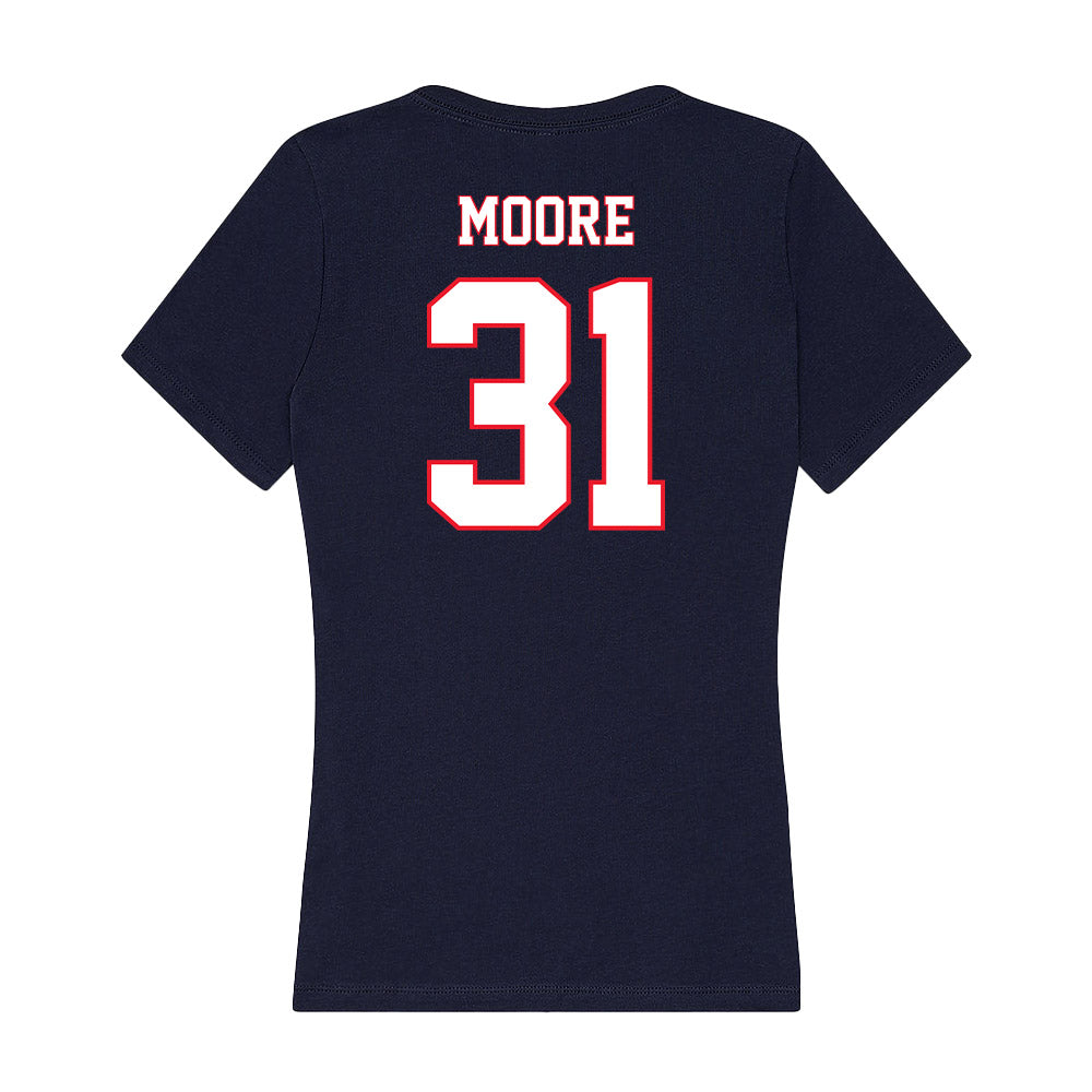 UConn - Women's Basketball Legends : Jessica Moore - Women's V-Neck T-Shirt-1