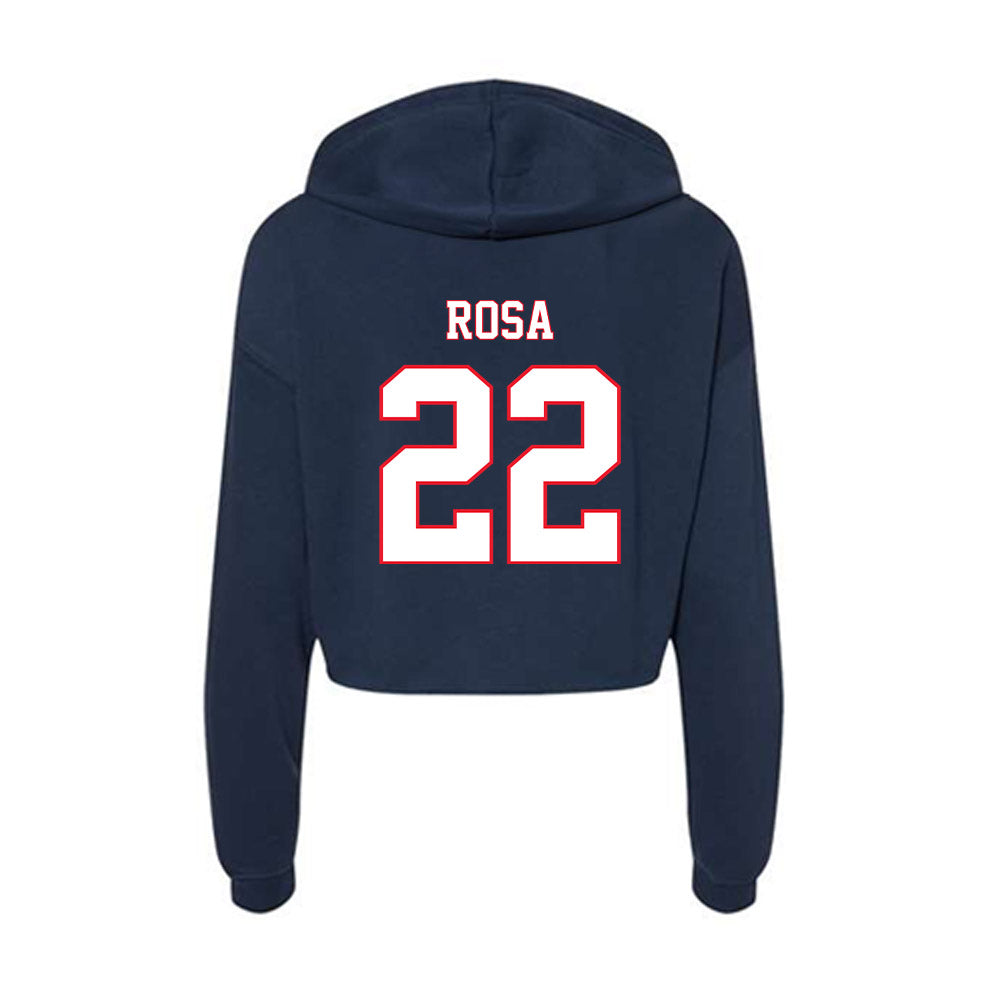 UConn - NCAA Football : Victor Rosa - Women's Crop Fleece Hoodie-1