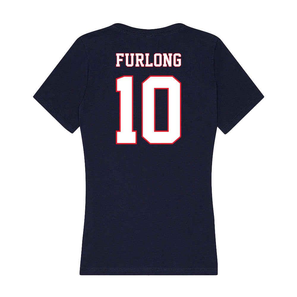 UConn - NCAA Women's Volleyball : Carly Furlong - Women's V-Neck T-Shirt-1