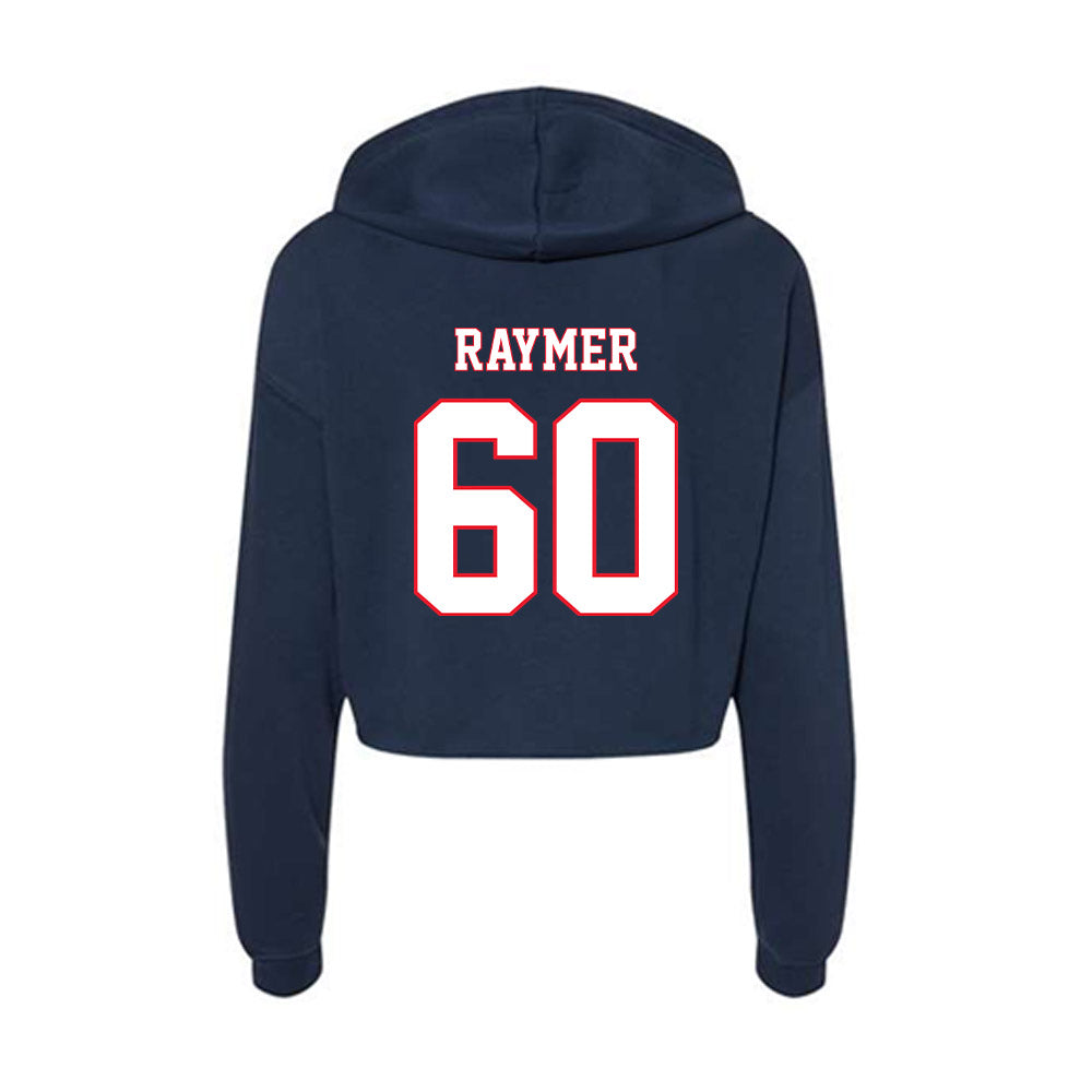 UConn - NCAA Football : Mason Raymer - Women's Crop Fleece Hoodie-1