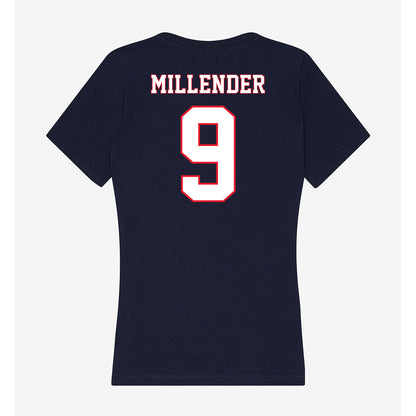 UConn - NCAA Men's Basketball : Alec Millender - Women's V-Neck T-Shirt-1