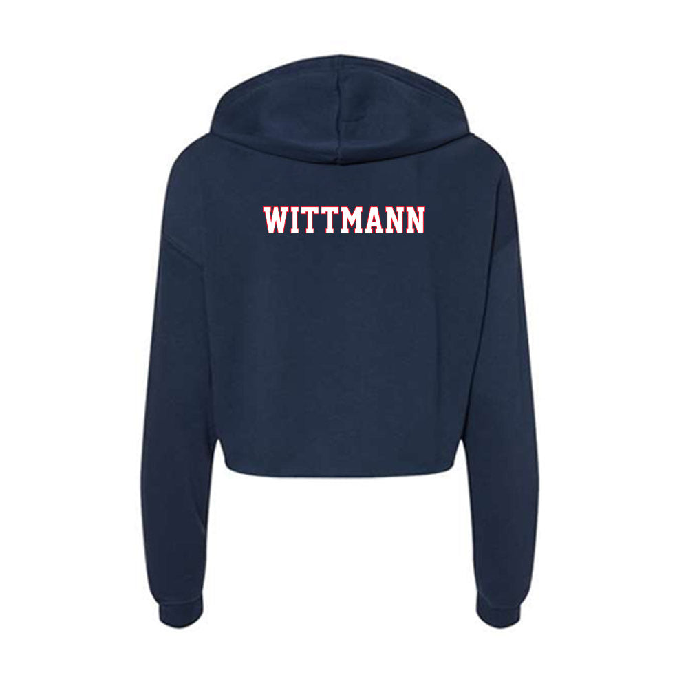 UConn - NCAA Women's Track & Field : Sofia Wittmann - Women's Crop Fleece Hoodie-1