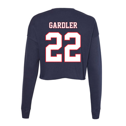 UConn - Women's Basketball Legends : Meghan Gardler - Women's Cropped Crew Fleece-1