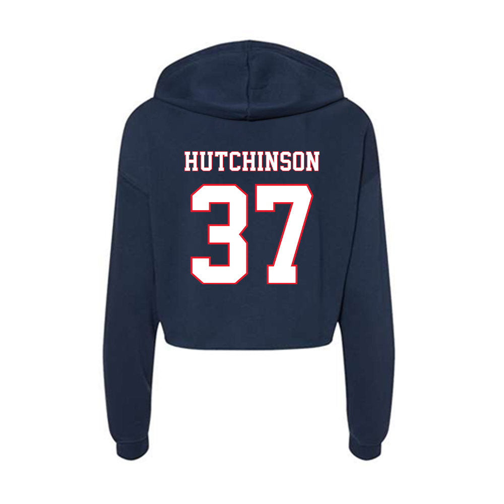 UConn - NCAA Baseball : Sam Hutchinson - Women's Crop Fleece Hoodie-1