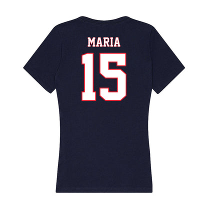 UConn - NCAA Women's Volleyball : Grace Maria - Women's V-Neck T-Shirt-1