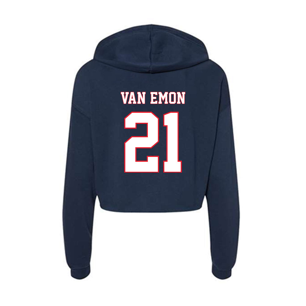 UConn - NCAA Baseball : Gabe Van Emon - Women's Crop Fleece Hoodie-1