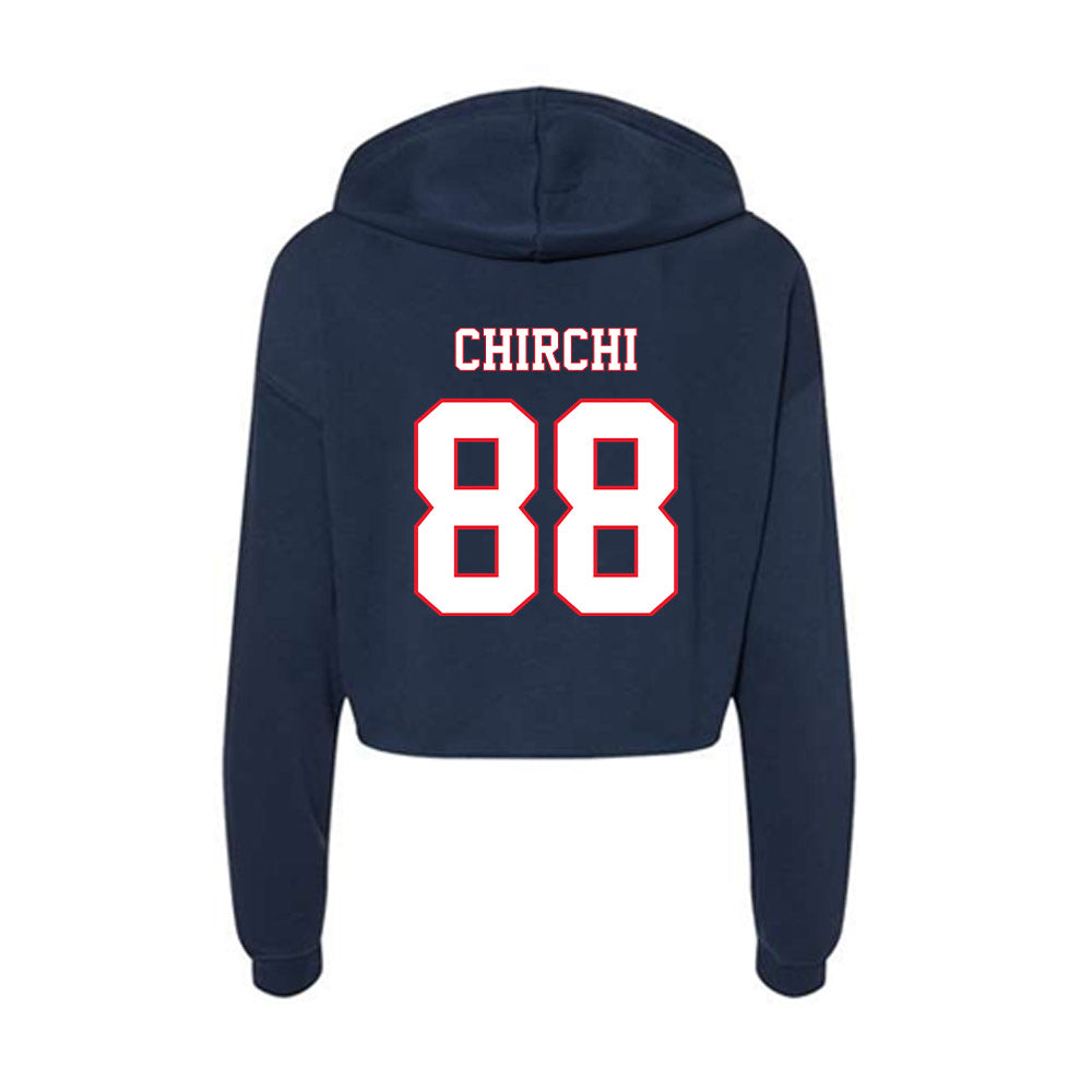 UConn - NCAA Football : Nader Chirchi - Women's Crop Fleece Hoodie-1