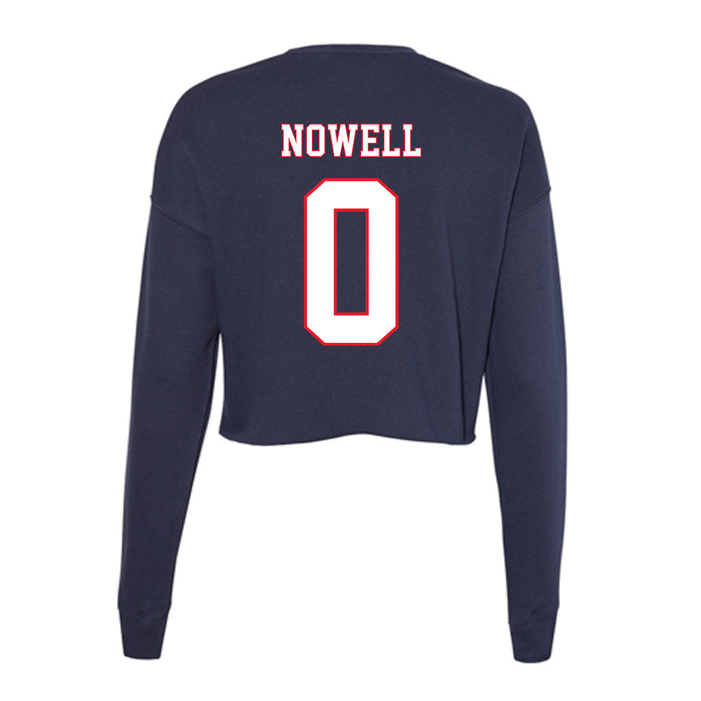 UConn - NCAA Men's Basketball : Ahmad Nowell - Women's Cropped Crew Fleece-1