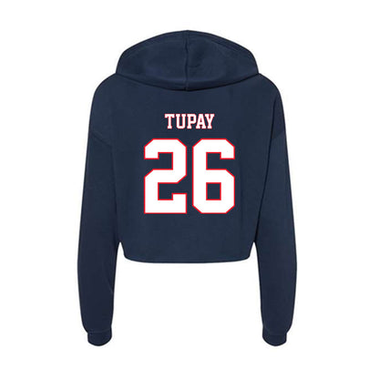 UConn - NCAA Men's Soccer : Alex Tupay - Women's Crop Fleece Hoodie-1