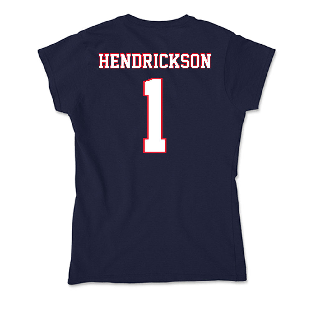 UConn - NCAA Men's Ice Hockey : Kam Hendrickson - Soft Style Women’s T-Shirt-1