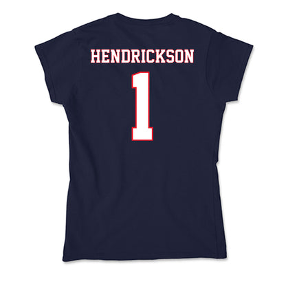 UConn - NCAA Men's Ice Hockey : Kam Hendrickson - Soft Style Women’s T-Shirt-1