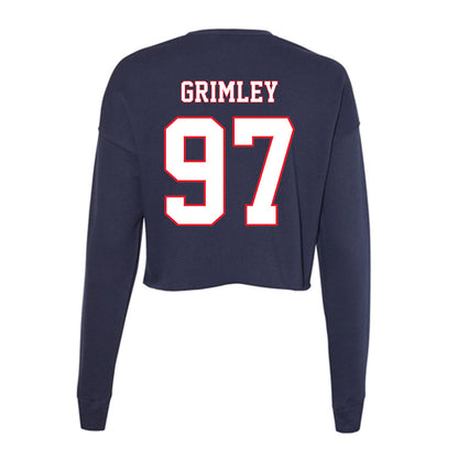 UConn - NCAA Women's Ice Hockey : Riley Grimley - Women's Cropped Crew Fleece-1