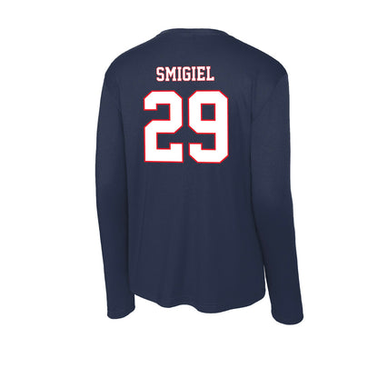 UConn - NCAA Women's Lacrosse : Lucia Smigiel - Activewear Long Sleeve T-Shirt-1