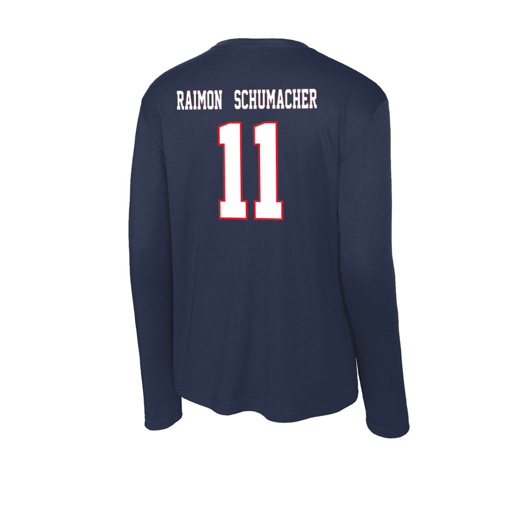 UConn - Women's Basketball Legends : Kelly Raimon (Schumacher) - Activewear Long Sleeve T-Shirt-1