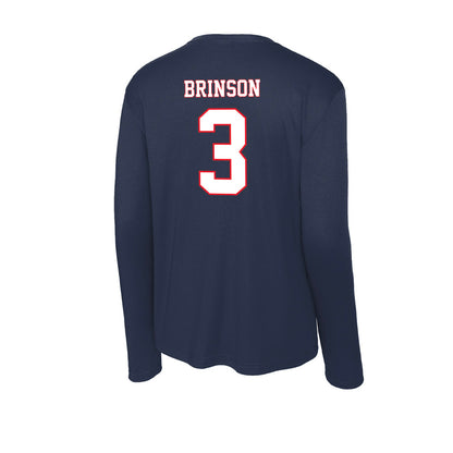 UConn - NCAA Football : D'Mon Brinson - Activewear Long Sleeve T-Shirt-1