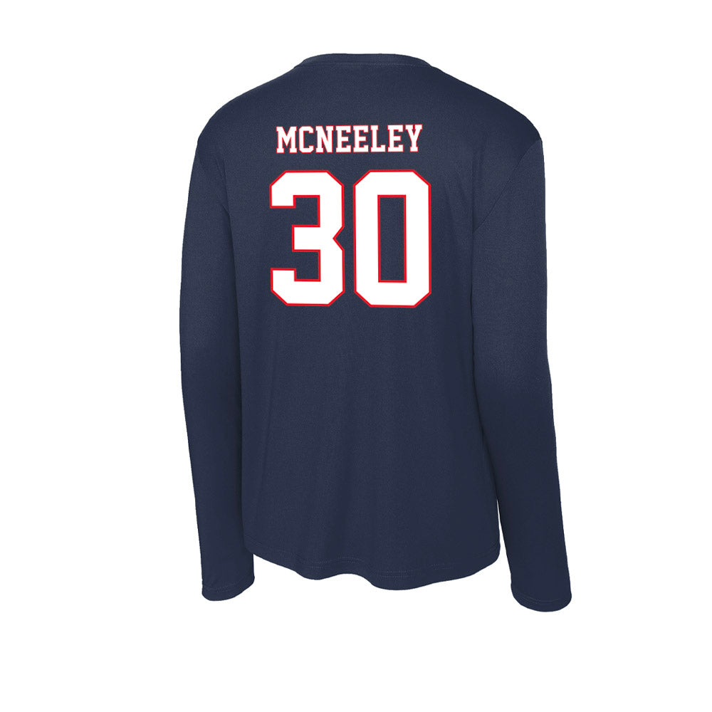 UConn - NCAA Men's Basketball : Liam McNeeley - Activewear Long Sleeve T-Shirt-1