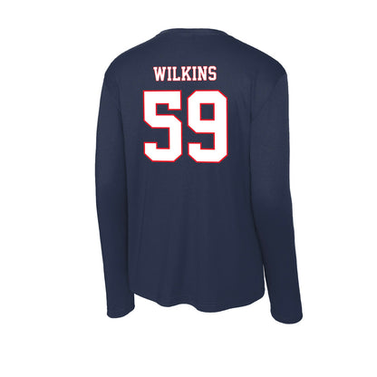 UConn - NCAA Football : Finn Wilkins - Activewear Long Sleeve T-Shirt-1