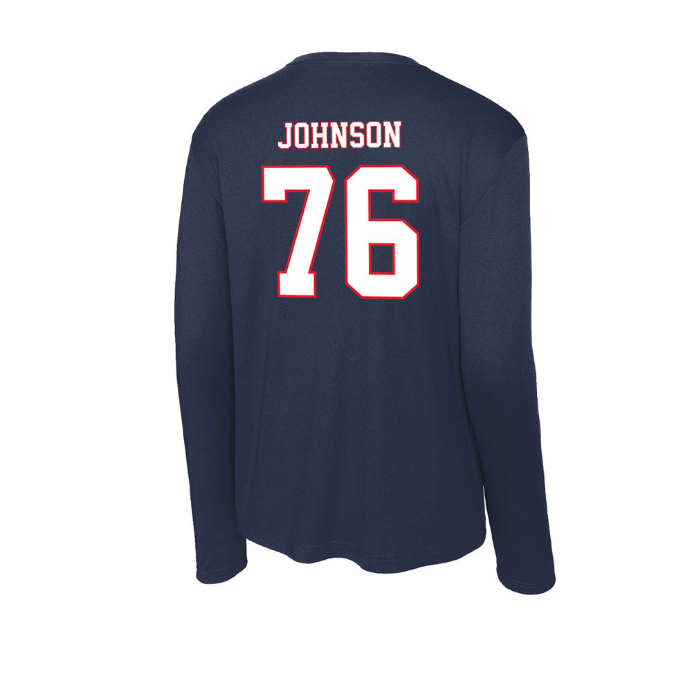 UConn - NCAA Football : Toriyan Johnson - Activewear Long Sleeve T-Shirt-1