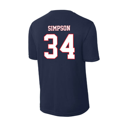 UConn - NCAA Men's Ice Hockey : Owen Simpson - Activewear T-Shirt-1