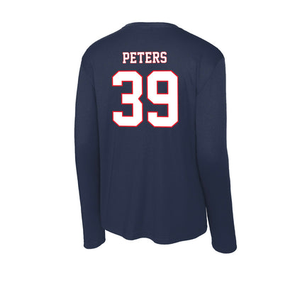 UConn - NCAA Baseball : Kyle Peters - Activewear Long Sleeve T-Shirt-1